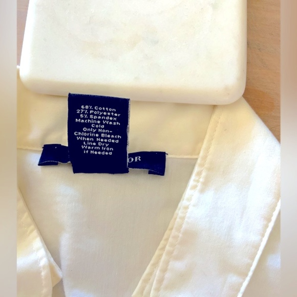 Ann Taylor Crisp White Blouse | Size 2P - Picture 11 of 11